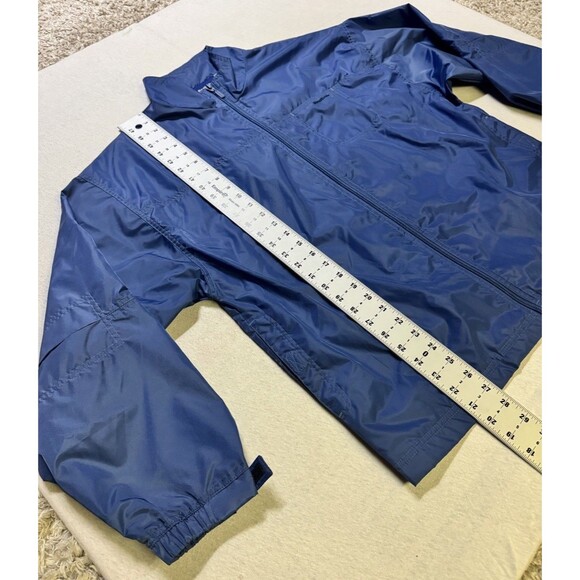 Vintage Reebok Windbreaker Jacket Large Blue 90’s Retro Full Zip Winter Casual - Picture 7 of 9